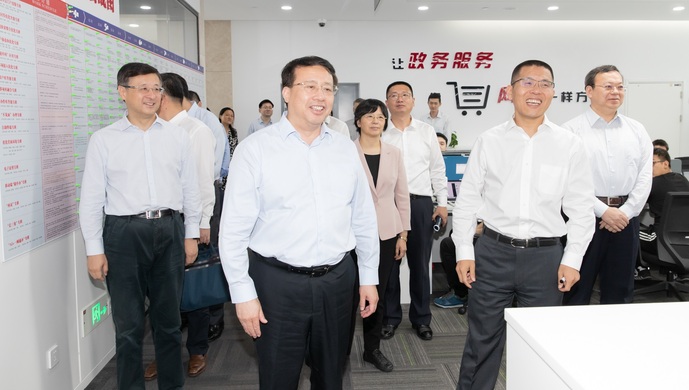2020年7月2日，市委副書記、代市長龔正調(diào)研“一網(wǎng)通辦”“一網(wǎng)統(tǒng)管”工作。